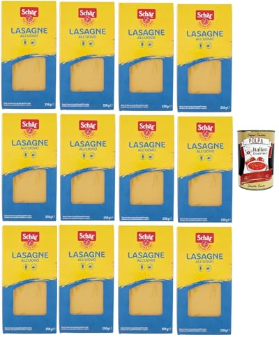 SCHÄR Senza Glutine Lasagna, Glutenfrei Pasta nudeln, gluten free pasta, 12x 250g + Italian Gourmet polpa 400g SCHÄR Senza Glutine Lasagna, Glutenfrei Pasta nudeln, gluten free pasta, 12x 250g + Italian Gourmet polpa 400g von Italian Gourmet E.R.