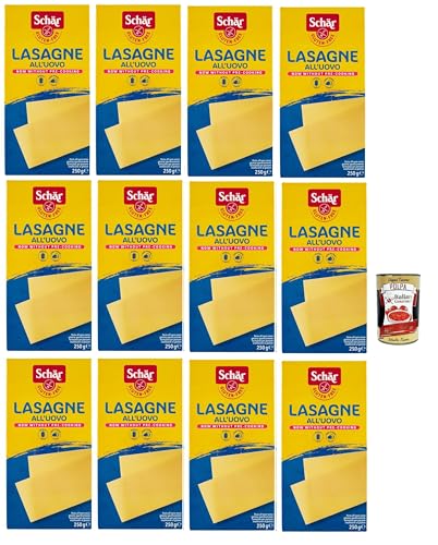 SCHÄR Senza Glutine Lasagne all'uovo, Glutenfrei Eiernudel Pasta nudeln, gluten free pasta, 12x 250g + Italian Gourmet polpa 400g SCHÄR Senza Glutine Lasagne all'uovo, Glutenfrei Eiernudel Pasta nudeln, gluten free pasta, 12x 250g + Italian Gourmet polpa 400g von Italian Gourmet E.R.