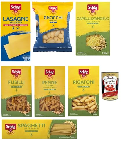 SCHÄR Senza Glutine Testpaket, Glutenfrei Pasta nudeln, gluten free pasta, 7 Stücke + Italian Gourmet polpa 400g SCHÄR Senza Glutine Testpaket, Glutenfrei Pasta nudeln, gluten free pasta, 7 Stücke + Italian Gourmet polpa 400g von Italian Gourmet E.R.