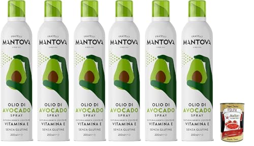 SPRAYLEGGERO Natives Olivenöl Extra Aromatisiert mit Avocado 6x 200 ml - durch die Praktische Sprühflasche Können Sie bis zu 90% des Öls Einsparen + Italian Gourmet polpa 400g SPRAYLEGGERO Natives Olivenöl Extra Aromatisiert mit Avocado 6x 200 ml - durch die Praktische Sprühflasche Können Sie bis zu 90% des Öls Einsparen + Italian Gourmet polpa 400g von Italian Gourmet E.R.