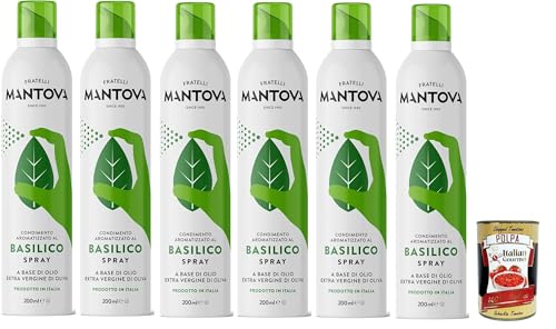 SPRAYLEGGERO Natives Olivenöl Extra Aromatisiert mit Basilikum 6x 200 ml - durch die Praktische Sprühflasche Können Sie bis zu 90% des Öls Einsparen + Italian Gourmet polpa 400g SPRAYLEGGERO Natives Olivenöl Extra Aromatisiert mit Basilikum 6x 200 ml - durch die Praktische Sprühflasche Können Sie bis zu 90% des Öls Einsparen + Italian Gourmet polpa 400g von Italian Gourmet E.R.