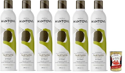 SPRAYLEGGERO Natives Olivenöl Extra Aromatisiert mit Schwarzer Trüffel 6x 200 ml - durch die Praktische Sprühflasche Können Sie bis zu 90% des Öls Einsparen + Italian Gourmet polpa 400g SPRAYLEGGERO Natives Olivenöl Extra Aromatisiert mit Schwarzer Trüffel 6x 200 ml - durch die Praktische Sprühflasche Können Sie bis zu 90% des Öls Einsparen + Italian Gourmet polpa 400g von Italian Gourmet E.R.