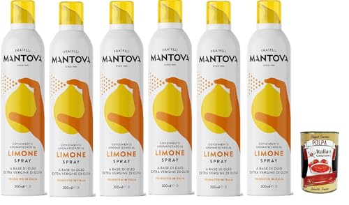 SPRAYLEGGERO Natives Olivenöl Extra Aromatisiert mit Zitrone 6x 200 ml - durch die Praktische Sprühflasche Können Sie bis zu 90% des Öls Einsparen + Italian Gourmet polpa 400g SPRAYLEGGERO Natives Olivenöl Extra Aromatisiert mit Zitrone 6x 200 ml - durch die Praktische Sprühflasche Können Sie bis zu 90% des Öls Einsparen + Italian Gourmet polpa 400g von Italian Gourmet E.R.