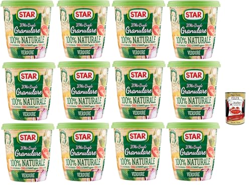 STAR Il Mio Brodo Granulare 100% Naturale Vegetale, 12x 150gr, reich an Geschmack, Palmöl ohne Glutamat, Gluten -frei. Hervorragend zum Geschmack Ihrer Rezepte + Italian Gourmet polpa 400g STAR Il Mio Brodo Granulare 100% Naturale Vegetale, 12x 150gr, reich an Geschmack, Palmöl ohne Glutamat, Gluten -frei. Hervorragend zum Geschmack Ihrer Rezepte + Italian Gourmet polpa 400g von Italian Gourmet E.R.