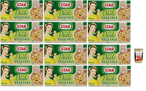 STAR il Mio Dado Vegetale, Mit 9 Gemüse, 10 Würfel, 12x 100 g, ohne Konservierungsstoffe, laktose -freier und glutenfrei. Ausgezeichneter Geschmack+ Italian Gourmet polpa 400g STAR il Mio Dado Vegetale, Mit 9 Gemüse, 10 Würfel, 12x 100 g, ohne Konservierungsstoffe, laktose -freier und glutenfrei. Ausgezeichneter Geschmack+ Italian Gourmet polpa 400g von Italian Gourmet E.R.