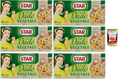 STAR il Mio Dado Vegetale, Mit 9 Gemüse, 10 Würfel, 6x 100 g, ohne Konservierungsstoffe, laktose -freier und glutenfrei. Ausgezeichneter Geschmack+ Italian Gourmet polpa 400g STAR il Mio Dado Vegetale, Mit 9 Gemüse, 10 Würfel, 6x 100 g, ohne Konservierungsstoffe, laktose -freier und glutenfrei. Ausgezeichneter Geschmack+ Italian Gourmet polpa 400g von Italian Gourmet E.R.