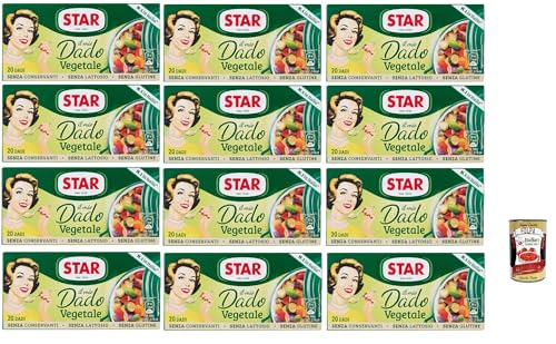 STAR il Mio Dado Vegetale, Mit 9 Gemüse, 20 Würfel, 12x 200 g, ohne Konservierungsstoffe, laktose -freier und glutenfrei. Ausgezeichneter Geschmack+ Italian Gourmet polpa 400g STAR il Mio Dado Vegetale, Mit 9 Gemüse, 20 Würfel, 12x 200 g, ohne Konservierungsstoffe, laktose -freier und glutenfrei. Ausgezeichneter Geschmack+ Italian Gourmet polpa 400g von Italian Gourmet E.R.