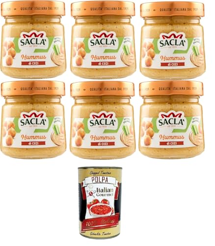 Saclà Salsa Hummus di Ceci Saclà Kichererbsen-Hummussauce 6x212gr + Italian Gourmet polpa 400g Saclà Salsa Hummus di Ceci Saclà Kichererbsen-Hummussauce 6x212gr + Italian Gourmet polpa 400g von Italian Gourmet E.R.