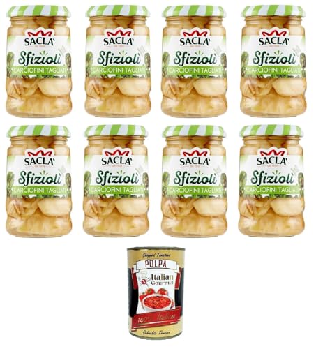 Saclà Sfiziolì Carciofini Tagliati Geschnittene Artischocken 8x205 g+ Italian Gourmet polpa 400g Saclà Sfiziolì Carciofini Tagliati Geschnittene Artischocken 8x205 g+ Italian Gourmet polpa 400g von Italian Gourmet E.R.