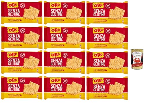 Saiwa Oro Biscotti , senza Glutine, Gluten -freie Kekse, gluten free biscuits, Ideal für ein glutenfreies Frühstück, 12x 200g + Italian Gourmet polpa 400g Saiwa Oro Biscotti , senza Glutine, Gluten -freie Kekse, gluten free biscuits, Ideal für ein glutenfreies Frühstück, 12x 200g + Italian Gourmet polpa 400g von Italian Gourmet E.R.