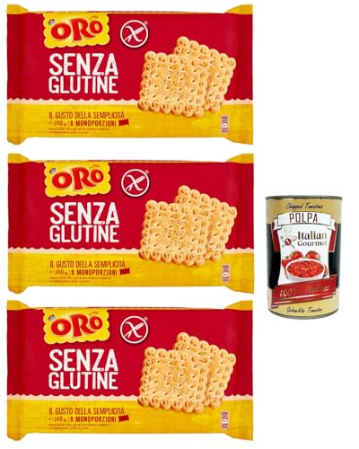 Saiwa Oro Biscotti , senza Glutine, Gluten -freie Kekse, gluten free biscuits, Ideal für ein glutenfreies Frühstück, 3x 200g + Italian Gourmet polpa 400g Saiwa Oro Biscotti , senza Glutine, Gluten -freie Kekse, gluten free biscuits, Ideal für ein glutenfreies Frühstück, 3x 200g + Italian Gourmet polpa 400g von Italian Gourmet E.R.