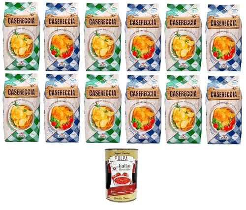 Salati Preziosi Casereccia Testpaket Rosmarino- Pomodoro e Basilico, Chips mit Rosmaringeschmack und Tomate und Basilikum 12x135gr +Italian Gourmet pelati 400gr Salati Preziosi Casereccia Testpaket Rosmarino- Pomodoro e Basilico, Chips mit Rosmaringeschmack und Tomate und Basilikum 12x135gr +Italian Gourmet pelati 400gr von Italian Gourmet E.R.