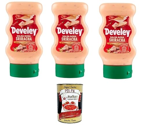 Salsa Rosa Sriracha Leicht scharf Squeeze 3 x 250g+ Italian Gourmet Polpa 400g Salsa Rosa Sriracha Leicht scharf Squeeze 3 x 250g+ Italian Gourmet Polpa 400g von Italian Gourmet E.R.