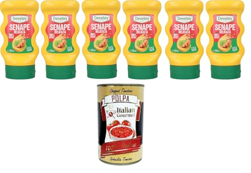 Salsa Senape delicata senza glutine, Milde Senfsauce Glutenfrei 6x 250ml+ Italian Gourmet polpa 400g Salsa Senape delicata senza glutine, Milde Senfsauce Glutenfrei 6x 250ml+ Italian Gourmet polpa 400g von Italian Gourmet E.R.