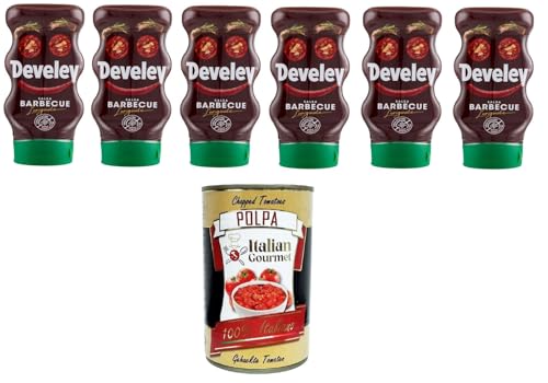 Salsa barbecue squeeze, Senza glutine, 100% ingredienti naturali,BBQ Squeeze Sauce, glutenfrei, 100% natürliche Zutaten 6x 287gr + Italian Gourmet polpa 400g Salsa barbecue squeeze, Senza glutine, 100% ingredienti naturali,BBQ Squeeze Sauce, glutenfrei, 100% natürliche Zutaten 6x 287gr + Italian Gourmet polpa 400g von Italian Gourmet E.R.