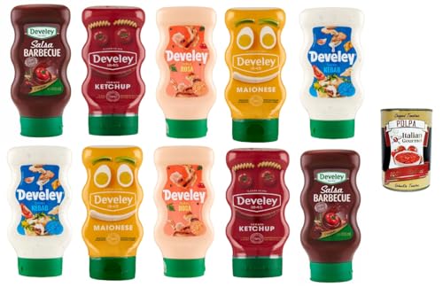 Salse Sauce Testpaket Mayonese,Ketchup,Barbecue,Rosa Sauce 4x250ml 6x410ml + Italian Gourmet polpa 400g Salse Sauce Testpaket Mayonese,Ketchup,Barbecue,Rosa Sauce 4x250ml 6x410ml + Italian Gourmet polpa 400g von Italian Gourmet E.R.