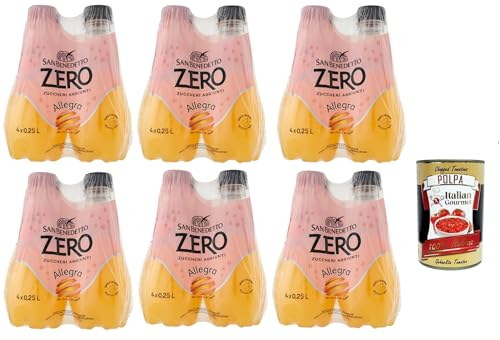 San Benedetto Allegra Zero PET aperitivo ohne Zucker 24x 0,25l, ohne Zucker Orangensaft Softdrink ohne Zucker, erfrischend orange Aperitiv-Aperif sugarfree + Italian Gourmet polpa 400g San Benedetto Allegra Zero PET aperitivo ohne Zucker 24x 0,25l, ohne Zucker Orangensaft Softdrink ohne Zucker, erfrischend orange Aperitiv-Aperif sugarfree + Italian Gourmet polpa 400g von Italian Gourmet E.R.