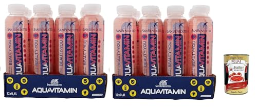 San Benedetto Aquavitamin Beauty you 24x 400 ml, Wasser mit Rote Früchte, water with red fruits + Italian Gourmet polpa 400g San Benedetto Aquavitamin Beauty you 24x 400 ml, Wasser mit Rote Früchte, water with red fruits + Italian Gourmet polpa 400g von Italian Gourmet E.R.