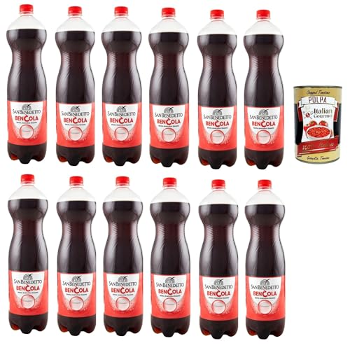 San Benedetto Ben Cola, erfrischend Koffeinhaltige Cola in Flaschen aus 100% recyceltem Material, cola soft frink, EINWEG 12x 1,5 Lt + Italian Gourmet polpa 400g San Benedetto Ben Cola, erfrischend Koffeinhaltige Cola in Flaschen aus 100% recyceltem Material, cola soft frink, EINWEG 12x 1,5 Lt + Italian Gourmet polpa 400g von Italian Gourmet E.R.