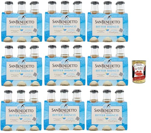 San Benedetto L'analcolico Bitter Bianco, weiß bitter Aperitif ohne Alkohol, Farblos, 48x 10cl + Italian Gourmet polpa 400g San Benedetto L'analcolico Bitter Bianco, weiß bitter Aperitif ohne Alkohol, Farblos, 48x 10cl + Italian Gourmet polpa 400g von Italian Gourmet E.R.
