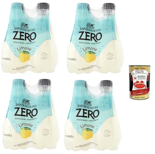 San Benedetto Limone Zero PET ohne Zucker 24x 0,25l, Zitrone zero, Limonade orange ohne Zucker, lemon soft drink sugarfree + Italian Gourmet polpa 400g San Benedetto Limone Zero PET ohne Zucker 24x 0,25l, Zitrone zero, Limonade orange ohne Zucker, lemon soft drink sugarfree + Italian Gourmet polpa 400g von Italian Gourmet E.R.