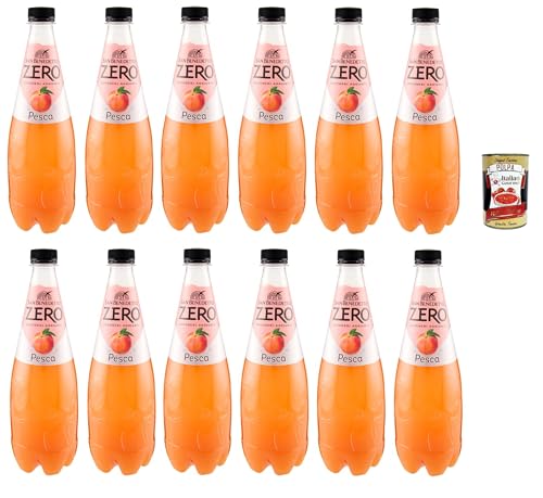 San Benedetto Pesca Zero PET ohne Zucker 12x 0,75l, Pfirsch, Limonade orange ohne Zucker, peach soft drink sugarfree + Italian Gourmet polpa 400g San Benedetto Pesca Zero PET ohne Zucker 12x 0,75l, Pfirsch, Limonade orange ohne Zucker, peach soft drink sugarfree + Italian Gourmet polpa 400g von Italian Gourmet E.R.