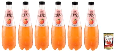 San Benedetto Pesca Zero PET ohne Zucker 6x 0,75l, Pfirsch, Limonade orange ohne Zucker, peach soft drink sugarfree + Italian Gourmet polpa 400g San Benedetto Pesca Zero PET ohne Zucker 6x 0,75l, Pfirsch, Limonade orange ohne Zucker, peach soft drink sugarfree + Italian Gourmet polpa 400g von Italian Gourmet E.R.