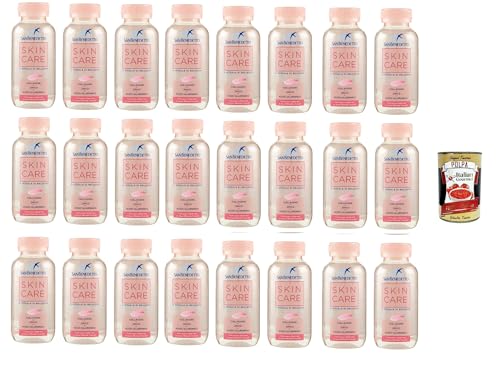 San Benedetto SKINCARE, Natürliches Mineralwasser mit Kollagen, Zink und Hyaluronsäure, Wasser mit einem Geschmack von Pfirsich und roten Früchten, 24x 22 cl + Italian Gourmet polpa 400g San Benedetto SKINCARE, Natürliches Mineralwasser mit Kollagen, Zink und Hyaluronsäure, Wasser mit einem Geschmack von Pfirsich und roten Früchten, 24x 22 cl + Italian Gourmet polpa 400g von Italian Gourmet E.R.