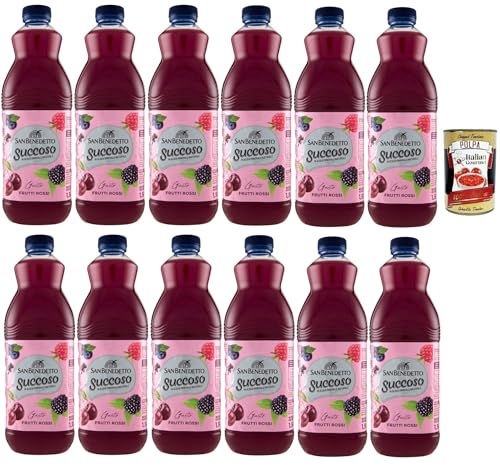 San Benedetto Succoso Frutti Rossi PET flasche 12x 1,5 Lt, Rote Früchte Fruchtsaft saft, redberries fruit juice + Italian Gourmet polpa 400g San Benedetto Succoso Frutti Rossi PET flasche 12x 1,5 Lt, Rote Früchte Fruchtsaft saft, redberries fruit juice + Italian Gourmet polpa 400g von Italian Gourmet E.R.