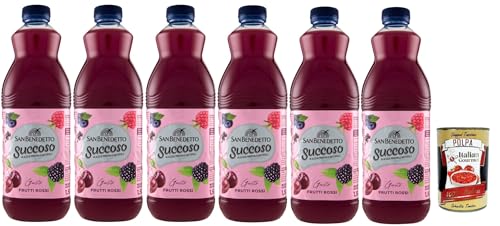 San Benedetto Succoso Frutti Rossi PET flasche 6x 1,5 Lt, Rote Früchte Fruchtsaft saft, redberries fruit juice + Italian Gourmet polpa 400g San Benedetto Succoso Frutti Rossi PET flasche 6x 1,5 Lt, Rote Früchte Fruchtsaft saft, redberries fruit juice + Italian Gourmet polpa 400g von Italian Gourmet E.R.
