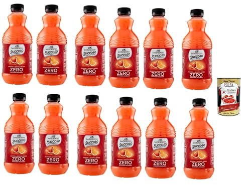 San Benedetto Succoso Zero Arancia e Arancia Rossa PET 12x 90cl, PET Orange und Blutorange ohne zucker Fruchtsaft saft, Orange juice sugar free + Italian Gourmet polpa 400g San Benedetto Succoso Zero Arancia e Arancia Rossa PET 12x 90cl, PET Orange und Blutorange ohne zucker Fruchtsaft saft, Orange juice sugar free + Italian Gourmet polpa 400g von Italian Gourmet E.R.