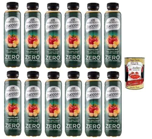 San Benedetto Succoso Zero Frutta Mix PET 12x 40cl, PET Frucht mischung, ohne zucker Fruchtsaft saft, fruit mix juice sugar free + Italian Gourmet polpa 400g San Benedetto Succoso Zero Frutta Mix PET 12x 40cl, PET Frucht mischung, ohne zucker Fruchtsaft saft, fruit mix juice sugar free + Italian Gourmet polpa 400g von Italian Gourmet E.R.
