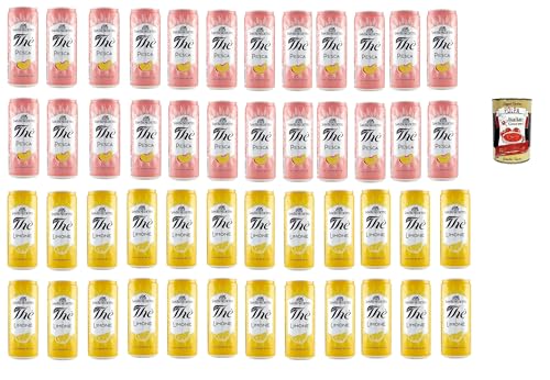 San Benedetto Testpaket, Thè Pesca und limone 48x 33cl, Eistee The' Pfirsich und zitrone dosen Einweg, ice tea erfrischend, Ohne Konservierungsstoffe + Italian Gourmet polpa 400g San Benedetto Testpaket, Thè Pesca und limone 48x 33cl, Eistee The' Pfirsich und zitrone dosen Einweg, ice tea erfrischend, Ohne Konservierungsstoffe + Italian Gourmet polpa 400g von Italian Gourmet E.R.