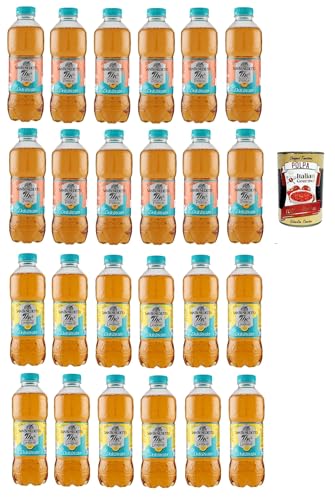 San Benedetto Thè Deteinato Testpaket Limone un Pesca 24x 500ml, entkoffeiniert Eistee The' Zitrone und Pfirsch PET Einweg, ice tea erfrischend, Ohne Konservierungsstoffe + Italian Gourmet polpa 400g San Benedetto Thè Deteinato Testpaket Limone un Pesca 24x 500ml, entkoffeiniert Eistee The' Zitrone und Pfirsch PET Einweg, ice tea erfrischend, Ohne Konservierungsstoffe + Italian Gourmet polpa 400g von Italian Gourmet E.R.