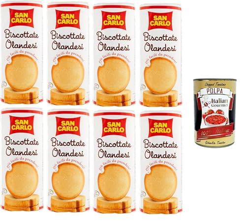 San Carlo Biscottate Olandesi, più facili da prendere Holländische Kekse, einfacher zu verzehren, 8x125g+ Italian Gourmet polpa 400g San Carlo Biscottate Olandesi, più facili da prendere Holländische Kekse, einfacher zu verzehren, 8x125g+ Italian Gourmet polpa 400g von Italian Gourmet E.R.