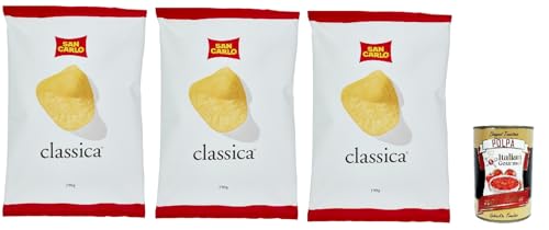 San Carlo Classica Chips Patatine Kartoffelchips gesalzen 3x 190g Kartoffel chips + Italian Gourmet polpa 400g San Carlo Classica Chips Patatine Kartoffelchips gesalzen 3x 190g Kartoffel chips + Italian Gourmet polpa 400g von Italian Gourmet E.R.