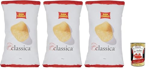 San Carlo Classica Chips Patatine Kartoffelchips gesalzen 3x 300g Kartoffel chips + Italian Gourmet polpa 400g San Carlo Classica Chips Patatine Kartoffelchips gesalzen 3x 300g Kartoffel chips + Italian Gourmet polpa 400g von Italian Gourmet E.R.