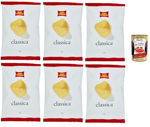 San Carlo Classica Chips Patatine Kartoffelchips gesalzen 6x 190g Kartoffel chips + Italian Gourmet polpa 400g San Carlo Classica Chips Patatine Kartoffelchips gesalzen 6x 190g Kartoffel chips + Italian Gourmet polpa 400g von Italian Gourmet E.R.