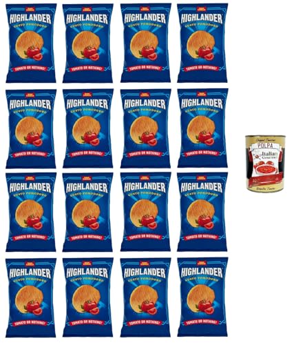 San Carlo Highlander Tomato or nothing Patatine Kartoffelchips Tomaten Chips 16x130gr + Italian Gourmet polpa 400g San Carlo Highlander Tomato or nothing Patatine Kartoffelchips Tomaten Chips 16x130gr + Italian Gourmet polpa 400g von Italian Gourmet E.R.