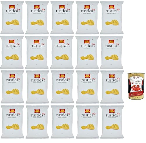 San Carlo Rustica Chips Patatine Kartoffelchips gesalzen 20x 50g Kartoffel chips + Italian Gourmet polpa 400g San Carlo Rustica Chips Patatine Kartoffelchips gesalzen 20x 50g Kartoffel chips + Italian Gourmet polpa 400g von Italian Gourmet E.R.