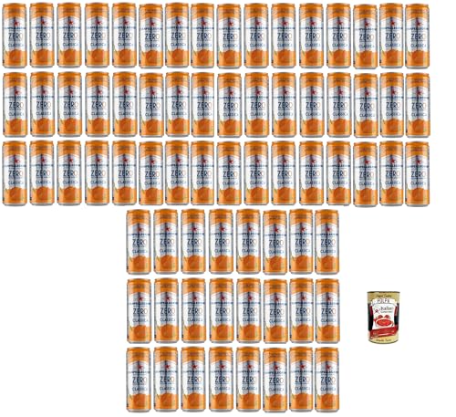 San Pellegrino Aranciata Zero dosen ohne Zucker 72x 33cl Limonade orange ohne Zucker + Italian Gourmet polpa 400g San Pellegrino Aranciata Zero dosen ohne Zucker 72x 33cl Limonade orange ohne Zucker + Italian Gourmet polpa 400g von Italian Gourmet E.R.
