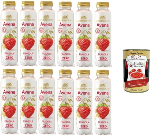 San benedetto Bevanda all'Avena al gusto di Fragola zero zuccheri aggiunti Haferdrink mit Erdbeergeschmack ohne Zuckerzusatz 12x 400ml+ Italian Gourmet polpa 400g San benedetto Bevanda all'Avena al gusto di Fragola zero zuccheri aggiunti Haferdrink mit Erdbeergeschmack ohne Zuckerzusatz 12x 400ml+ Italian Gourmet polpa 400g von Italian Gourmet E.R.