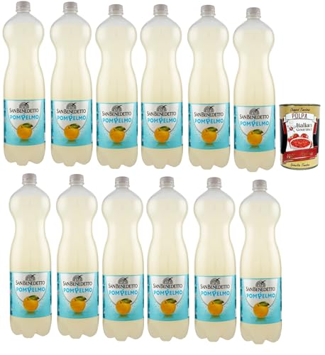 San benedetto Pompelmo OrangenLimonade orange PET 12x 1.5 Lt erfrischend, pompelmo soft drink + Italian Gourmet polpa 400g San benedetto Pompelmo OrangenLimonade orange PET 12x 1.5 Lt erfrischend, pompelmo soft drink + Italian Gourmet polpa 400g von Italian Gourmet E.R.