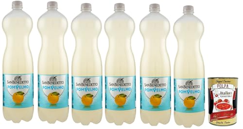 San benedetto Pompelmo OrangenLimonade orange PET 6x 1.5 Lt erfrischend, pompelmo soft drink + Italian Gourmet polpa 400g San benedetto Pompelmo OrangenLimonade orange PET 6x 1.5 Lt erfrischend, pompelmo soft drink + Italian Gourmet polpa 400g von Italian Gourmet E.R.
