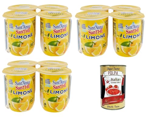 Sant’Anna SanThè Limone Zitronentee Mit echtem Aufguss von schwarzem Tee in Sant'anna-Wasser 12 x 200 ml+Italian Gourmet polpa 400g Sant’Anna SanThè Limone Zitronentee Mit echtem Aufguss von schwarzem Tee in Sant'anna-Wasser 12 x 200 ml+Italian Gourmet polpa 400g von Italian Gourmet E.R.