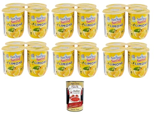 Sant’Anna SanThè Limone Zitronentee Mit echtem Aufguss von schwarzem Tee in Sant'anna-Wasser 24 x 200 ml+Italian Gourmet polpa 400g Sant’Anna SanThè Limone Zitronentee Mit echtem Aufguss von schwarzem Tee in Sant'anna-Wasser 24 x 200 ml+Italian Gourmet polpa 400g von Italian Gourmet E.R.