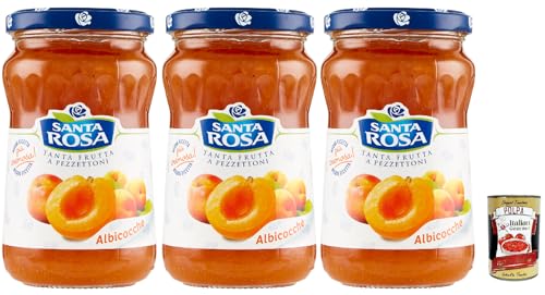 Santa Rosa, Confettura di Albicocche, Aprikosen marmelade, apricot jam, ideal für Desserts und Kuchen 3x 350g + Italian Gourmet polpa 400g Santa Rosa, Confettura di Albicocche, Aprikosen marmelade, apricot jam, ideal für Desserts und Kuchen 3x 350g + Italian Gourmet polpa 400g von Italian Gourmet E.R.