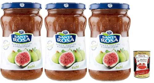 Santa Rosa, Confettura di Fichi, Feigen marmelade Brotaufstrich, figs jam, ideal für Desserts und Kuchen 3x 350g + Italian Gourmet polpa 400g Santa Rosa, Confettura di Fichi, Feigen marmelade Brotaufstrich, figs jam, ideal für Desserts und Kuchen 3x 350g + Italian Gourmet polpa 400g von Italian Gourmet E.R.