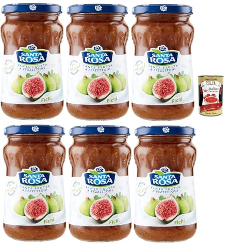 Santa Rosa, Confettura di Fichi, Feigen marmelade Brotaufstrich, figs jam, ideal für Desserts und Kuchen 6x 350g + Italian Gourmet polpa 400g Santa Rosa, Confettura di Fichi, Feigen marmelade Brotaufstrich, figs jam, ideal für Desserts und Kuchen 6x 350g + Italian Gourmet polpa 400g von Italian Gourmet E.R.