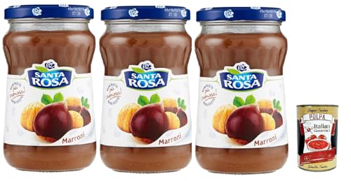 Santa Rosa, Confettura di Marroni, Kastanien marmelade Brotaufstrich, Chestnuts jam, ideal für Desserts und Kuchen 3x 350g + Italian Gourmet polpa 400g Santa Rosa, Confettura di Marroni, Kastanien marmelade Brotaufstrich, Chestnuts jam, ideal für Desserts und Kuchen 3x 350g + Italian Gourmet polpa 400g von Italian Gourmet E.R.